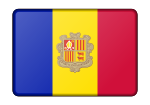 Andorra flag (bevelled)